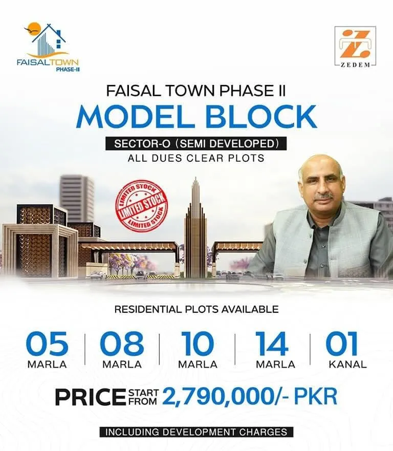 Faisal Town Phase 2 model block sector o